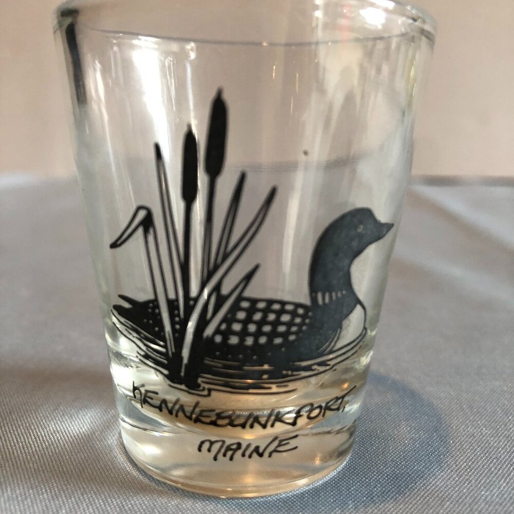 NWT Cape Shore Kennebunkport Maine LOON Shot Glass #F2